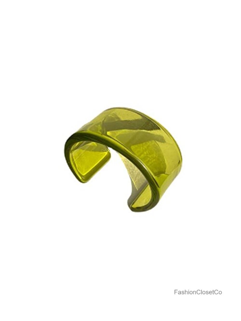 Colorful Acrylic Resin Geometric Cuff Bangle Open Wrap Wide Bracelet